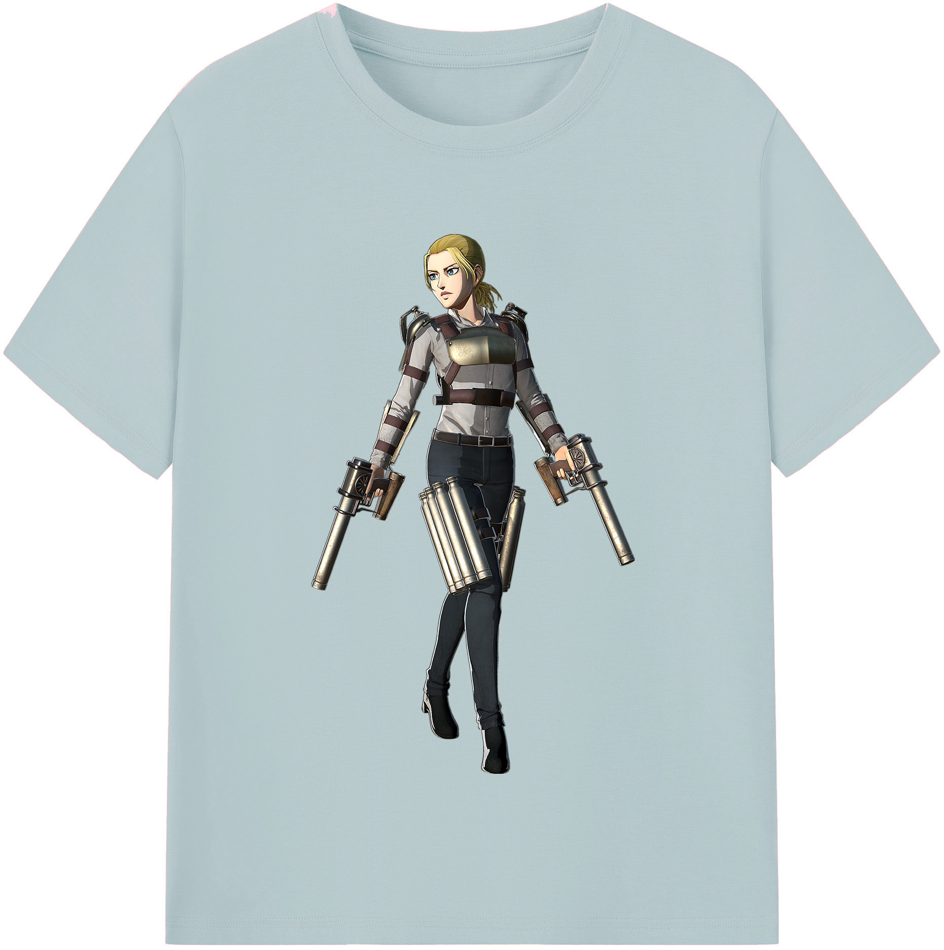 （画像用） 進撃の巨人 Attack on Titan 綿100％半袖Tシャツ（フロントプリント）